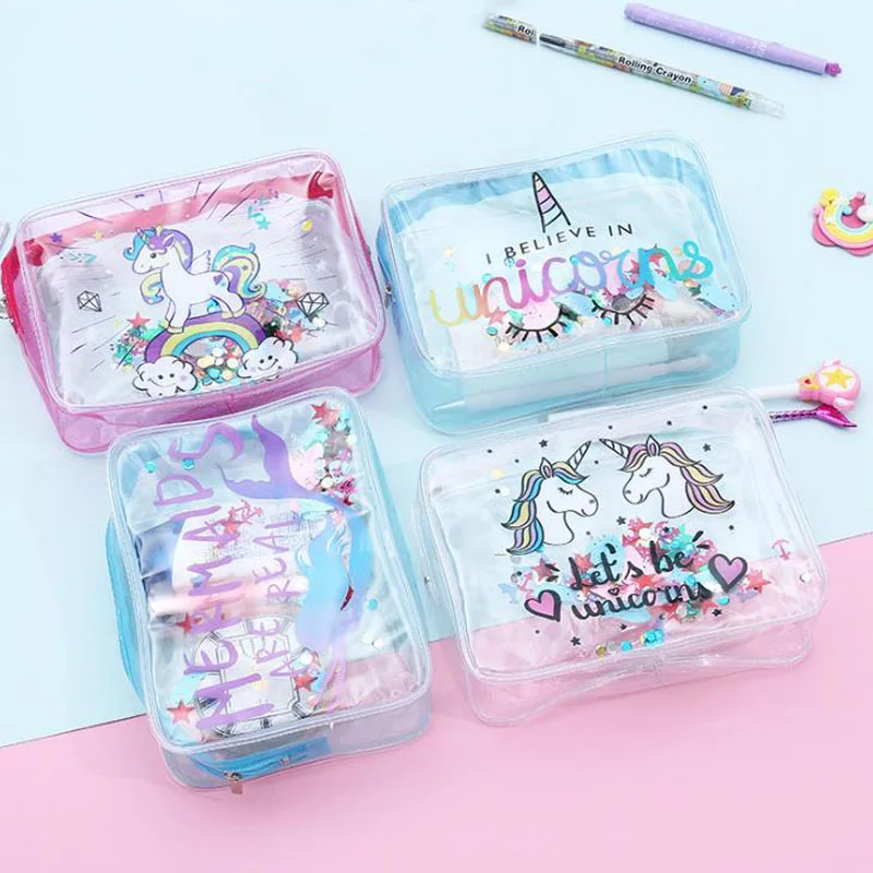 1 Pcs Kawaii Unicorn Mermaid PVC Transparent Waterproof Makeup Bag Toiletry Bag Cosmetic Case Organizer Stationery Pencil Case
1 Pcs Kawaii Unicorn Mermaid PVC Transparent Waterproof Makeup Bag Toiletry Bag Cosmetic Case Organizer Stationery Pencil Case