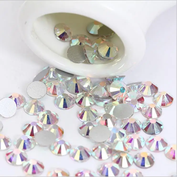 SS3,SS4,SS5,SS6,SS8,SS10 Crystal AB Round Flat back non hot fix Glitter nail art stones DIY 3D nail phones decoration supplies
SS3,SS4,SS5,SS6,SS8,SS10 Crystal AB Round Flat back non hot fix Glitter nail art stones DIY 3D nail phones decoration supplies