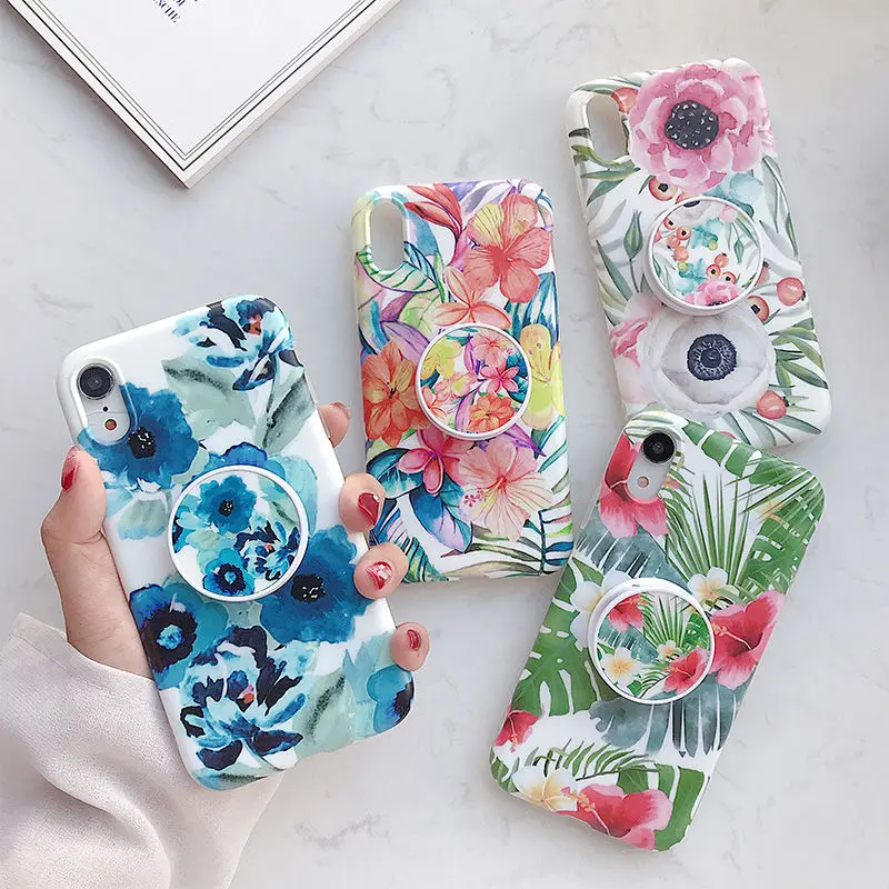 Retro Classic Flower Leaves Stand Holder Cases For iPhone X XS Max XR 8 7 6 6S Plus Vintage Floral Covers For iPhone X 7 8 Plus
Retro Classic Flower Leaves Stand Holder Cases For iPhone X XS Max XR 8 7 6 6S Plus Vintage Floral Covers For iPhone X 7 8 Plus