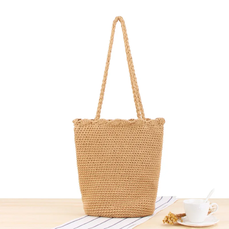 2018 popular Crochet cotton rope woven shoulder bag wild beach resort casual bags fashion beach bag bolso paja straw bag 4 color
2018 popular Crochet cotton rope woven shoulder bag wild beach resort casual bags fashion beach bag bolso paja straw bag 4 color