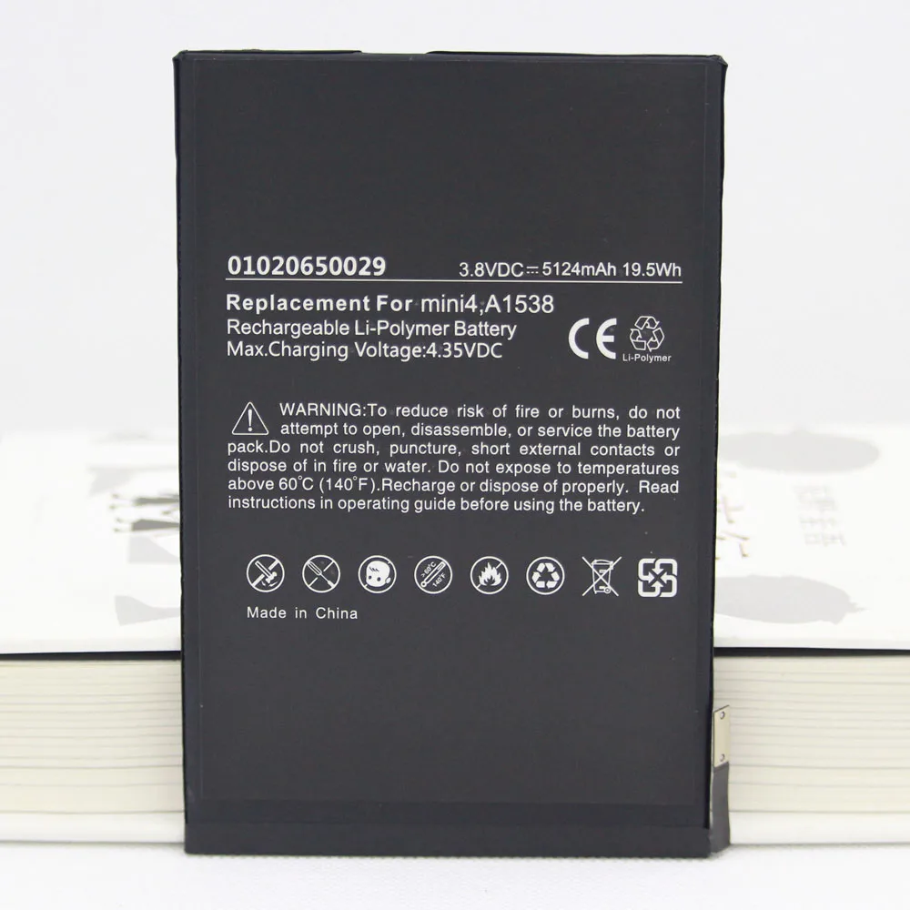 ISUN Original Quality A1550 A1538 3.82V 5124mAh Battery For iPad mini 4 Tablet Battery Replacement Bateria Free Tools
ISUN Original Quality A1550 A1538 3.82V 5124mAh Battery For iPad mini 4 Tablet Battery Replacement Bateria Free Tools