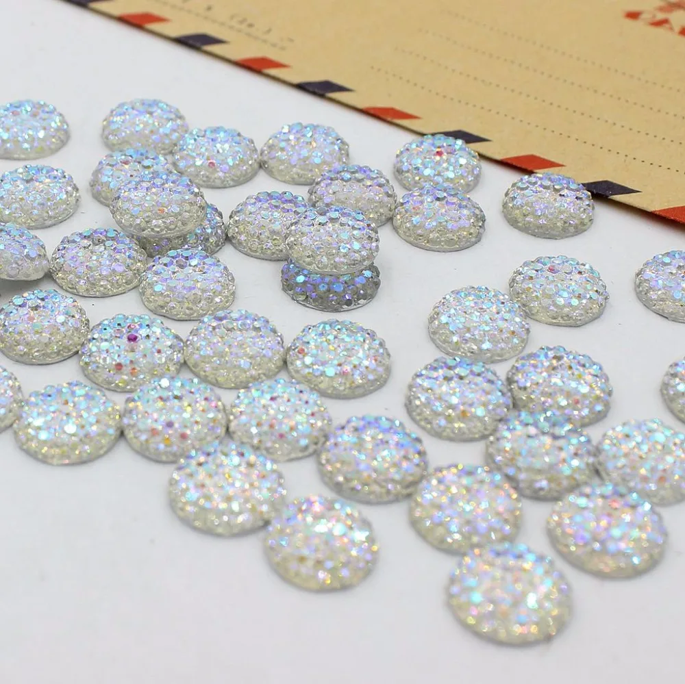 Crystal AB Pick 10,12,14,16mm Flatback Resin Dotted Round Rhinestone Cabochon Gems,Flat Back Resin Rhinestone For DIY Decoration
Crystal AB Pick 10,12,14,16mm Flatback Resin Dotted Round Rhinestone Cabochon Gems,Flat Back Resin Rhinestone For DIY Decoration