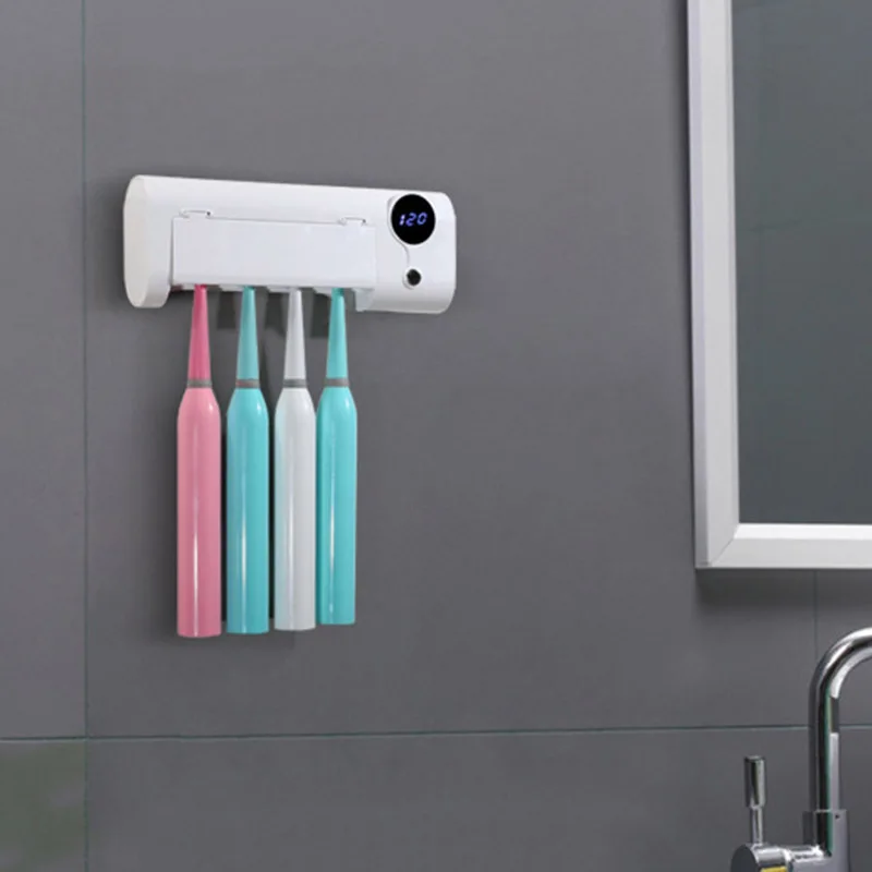 Toothbrush Holder Wall Mount UV USB Charging with Dust Cover Toothbrush Holder Sterilization Sterilizer Home bathroom BDF99
Toothbrush Holder Wall Mount UV USB Charging with Dust Cover Toothbrush Holder Sterilization Sterilizer Home bathroom BDF99