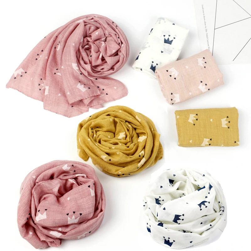 Kids Crown Print Scarf Autumn Winter Cotton Linen Scarves Soft Shawl Children Girls Warm Neckerchief
Kids Crown Print Scarf Autumn Winter Cotton Linen Scarves Soft Shawl Children Girls Warm Neckerchief