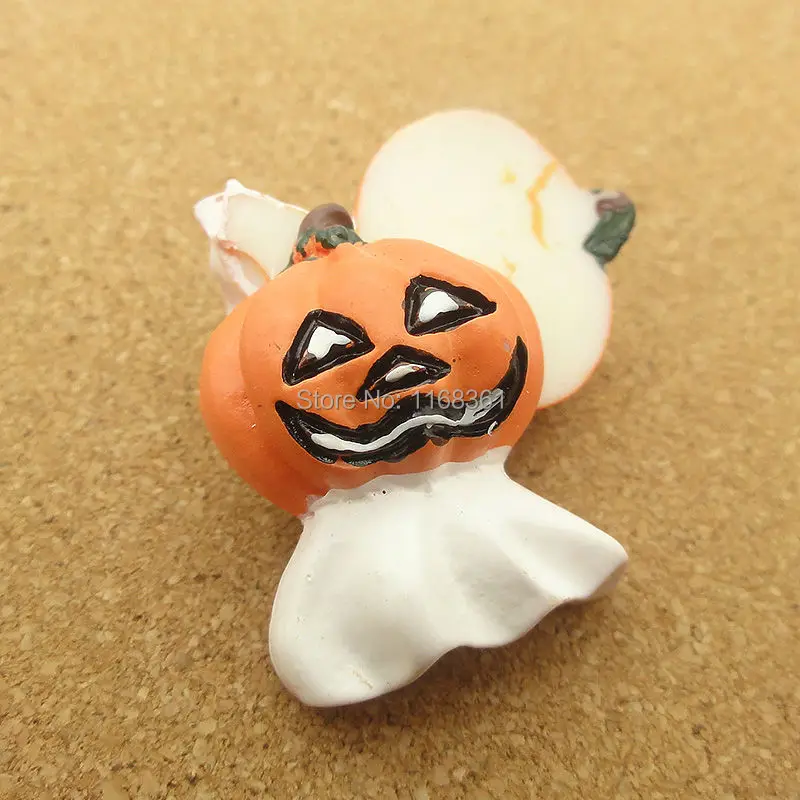 1pcs/lot resin flat back Halloween cloud pumkin 25mm Cabochons Hair Bow Center DIY Christmas decration C115-8