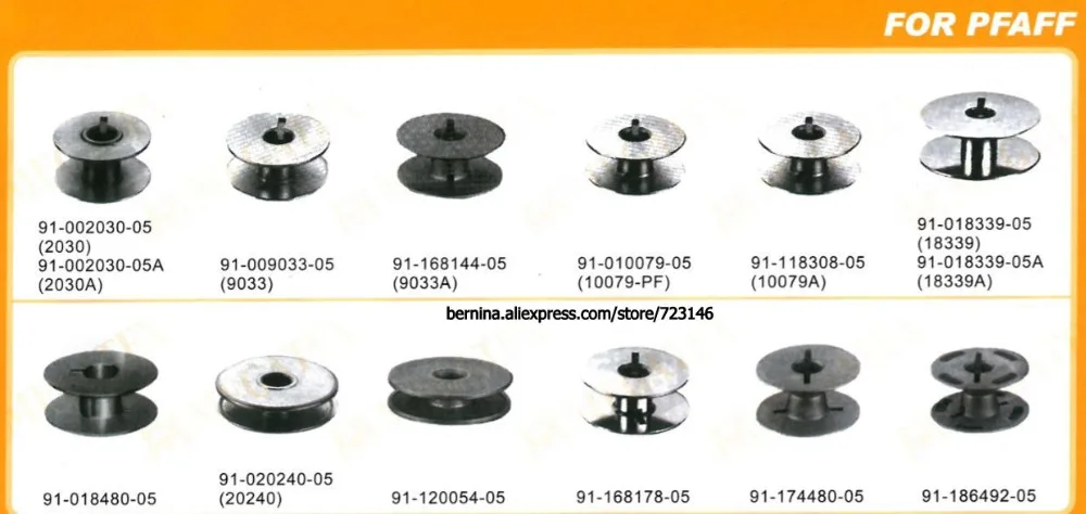 JAPAN NEW BOBBIN BOBBINS FOR PFAFF DURKOPP #91-174408 #204-230 #204-230A #245-1660A #9033 #9033A #10079 #10079A #18339 #18339A
JAPAN NEW BOBBIN BOBBINS FOR PFAFF DURKOPP #91-174408 #204-230 #204-230A #245-1660A #9033 #9033A #10079 #10079A #18339 #18339A