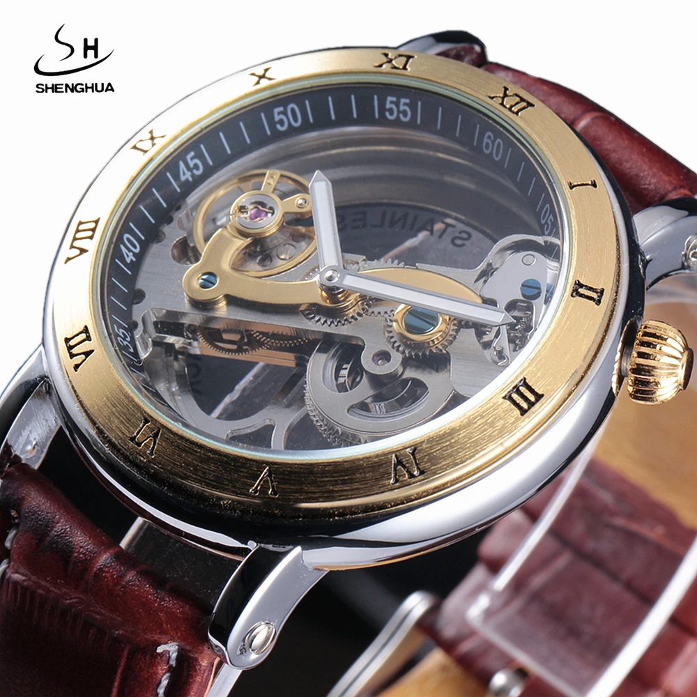 Luxury Rhinestone Skeleton Watches Men Automatic Self-wind Men's Watches Fashion Casual Watches Leather Band Relogio Masculino
Luxury Rhinestone Skeleton Watches Men Automatic Self-wind Men's Watches Fashion Casual Watches Leather Band Relogio Masculino