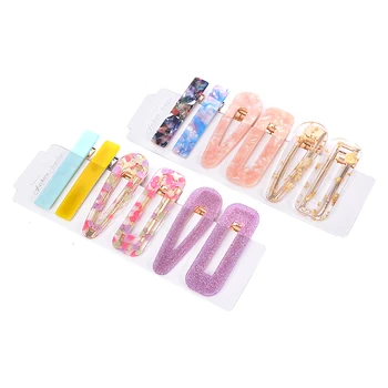 12pcs Hollow Geometric Water Drop Shape Hairgrips Women Acrylic Headwear Barrettes Hairpins Duckbill Clip Colored Hair Clips
12pcs Hollow Geometric Water Drop Shape Hairgrips Women Acrylic Headwear Barrettes Hairpins Duckbill Clip Colored Hair Clips