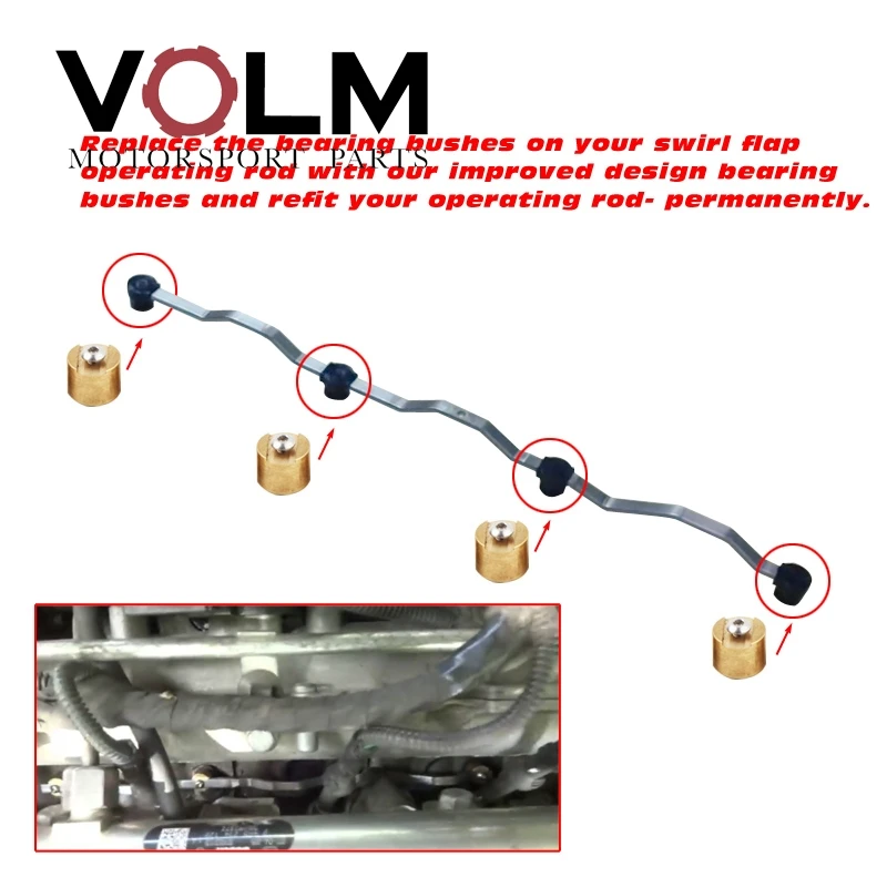 INTAKE MANIFOLD SWIRL FLAP ROD BUSH REPAIR For VAUXHALL SAAB ALFA Z19DTH 1.9CDTi BOP13
INTAKE MANIFOLD SWIRL FLAP ROD BUSH REPAIR For VAUXHALL SAAB ALFA Z19DTH 1.9CDTi BOP13