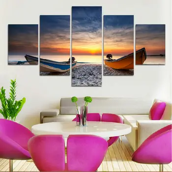 Canvas Paintings Home Decor Wall Art Framework 5 Pieces Fishing Boats On Beach At Sunset Posters Living Room HD Prints Pictures
Canvas Paintings Home Decor Wall Art Framework 5 Pieces Fishing Boats On Beach At Sunset Posters Living Room HD Prints Pictures