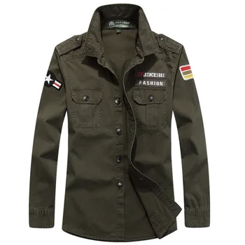 High Quality Brand Men Uniform U.S Military Shirts 100% Cotton Long Sleeve Casual Shirts Army Dress Shirts Camisas M-4XL 2001
High Quality Brand Men Uniform U.S Military Shirts 100% Cotton Long Sleeve Casual Shirts Army Dress Shirts Camisas M-4XL 2001