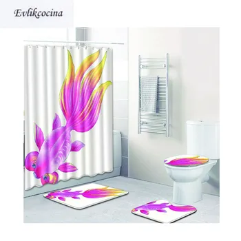 Free Shipping 4pcs Rose Red Goldfish Banyo Paspas Bathroom Carpet Toilet Bath Mat Set Non Slip Tapis Salle De Bain Alfombra Bano
Free Shipping 4pcs Rose Red Goldfish Banyo Paspas Bathroom Carpet Toilet Bath Mat Set Non Slip Tapis Salle De Bain Alfombra Bano