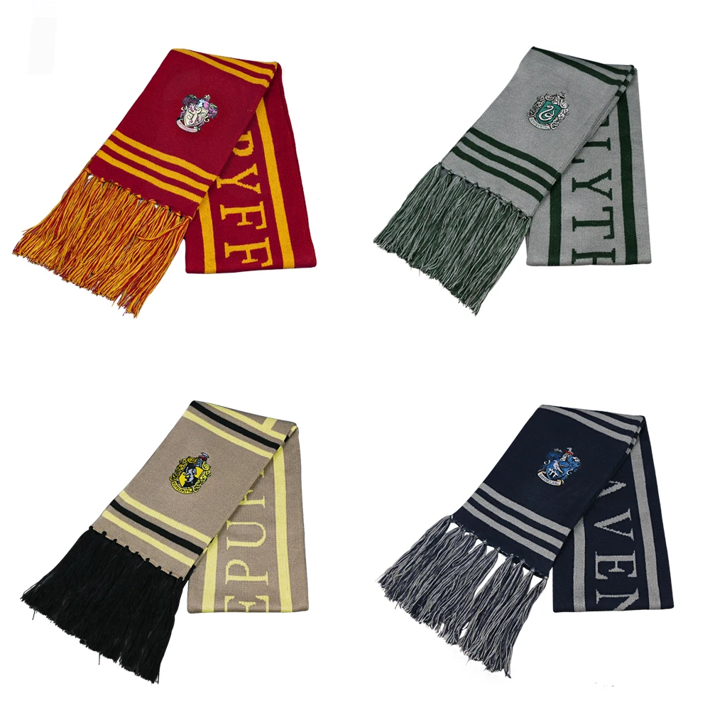 Cosplay Harri Potter Scarf Four Academy Gryffindor Ravenclaw Slytherin Hufflepuff Magic School Winter Warm Scarf
Cosplay Harri Potter Scarf Four Academy Gryffindor Ravenclaw Slytherin Hufflepuff Magic School Winter Warm Scarf