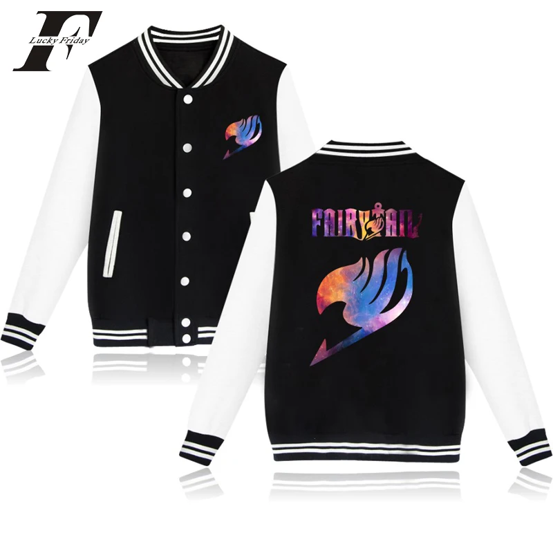 LUCKYFRIDAYF FAIRY TAIL Anime Baseball Jacket men women hip hop sports Hoodies Sweatshirts casual Long Sleeve Jackets coats tops
LUCKYFRIDAYF FAIRY TAIL Anime Baseball Jacket men women hip hop sports Hoodies Sweatshirts casual Long Sleeve Jackets coats tops