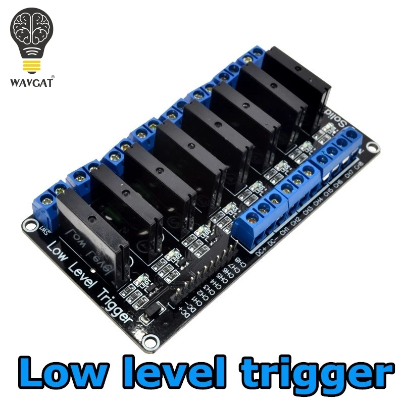 WAVGAT 8 Channel 5V DC Relay Module 250V2A 5V 8 Channel OMRON Level Solid State Relay Module Low level trigger
WAVGAT 8 Channel 5V DC Relay Module 250V2A 5V 8 Channel OMRON Level Solid State Relay Module Low level trigger