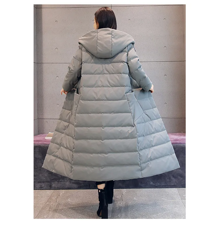 long down coat with hood women's jacket large size Thick warm best black red ArmyGreen gray High quality white duck down
long down coat with hood women's jacket large size Thick warm best black red ArmyGreen gray High quality white duck down