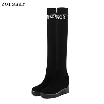 {Zorssar} 2018 women winter boots suede Leather height increasing women shoes high heel Over the knee boots Platform wedge boots
{Zorssar} 2018 women winter boots suede Leather height increasing women shoes high heel Over the knee boots Platform wedge boots