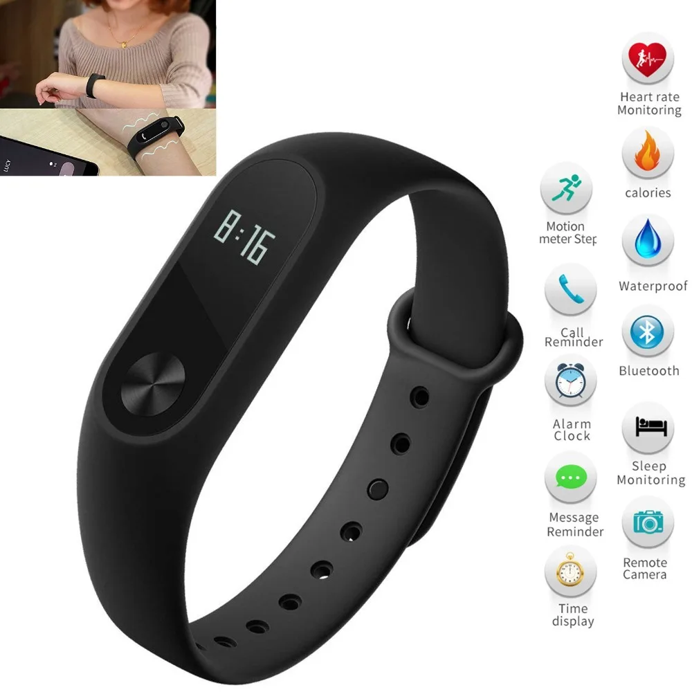 Fitness Tracker Heart Rate Monitoring For IPhone X Samsung Note 9 S9 Android Phones Pedometer Calorie Sleep Tracker Waterproof
Fitness Tracker Heart Rate Monitoring For IPhone X Samsung Note 9 S9 Android Phones Pedometer Calorie Sleep Tracker Waterproof