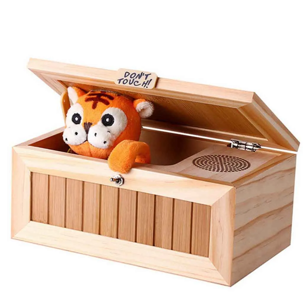 Don't Touch Useless Box Surprises Most Leave Me Alone Machine Cartoon Wood Useless Box Tiger Touch Roar Desktop Toy Kids 50
Don't Touch Useless Box Surprises Most Leave Me Alone Machine Cartoon Wood Useless Box Tiger Touch Roar Desktop Toy Kids 50