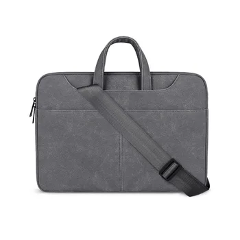 Wholesale grey laptop bag shoulder messenger bag 15.6 13.3 15.4 Leather Laptop bag case casual Laptop bag for women/men
Wholesale grey laptop bag shoulder messenger bag 15.6 13.3 15.4 Leather Laptop bag case casual Laptop bag for women/men