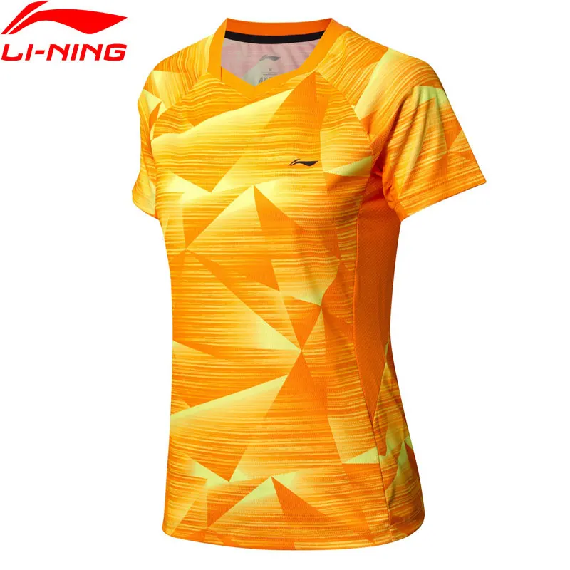 

Li-Ning Women's Badminton Competition T-Shirts AT DRY Breathable Comfort LiNing Sports Tees Tops T-Shirt AAYN074 WTS1434