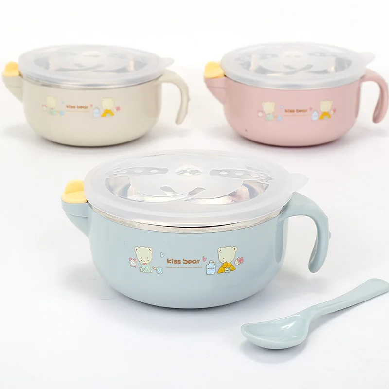CYSINCOS Baby Stainless Steel Thermal Bowl Toddler Tableware Dinnerware Suction Bowl With Spoon Kids Safety Dinner Feeding Bowls
CYSINCOS Baby Stainless Steel Thermal Bowl Toddler Tableware Dinnerware Suction Bowl With Spoon Kids Safety Dinner Feeding Bowls