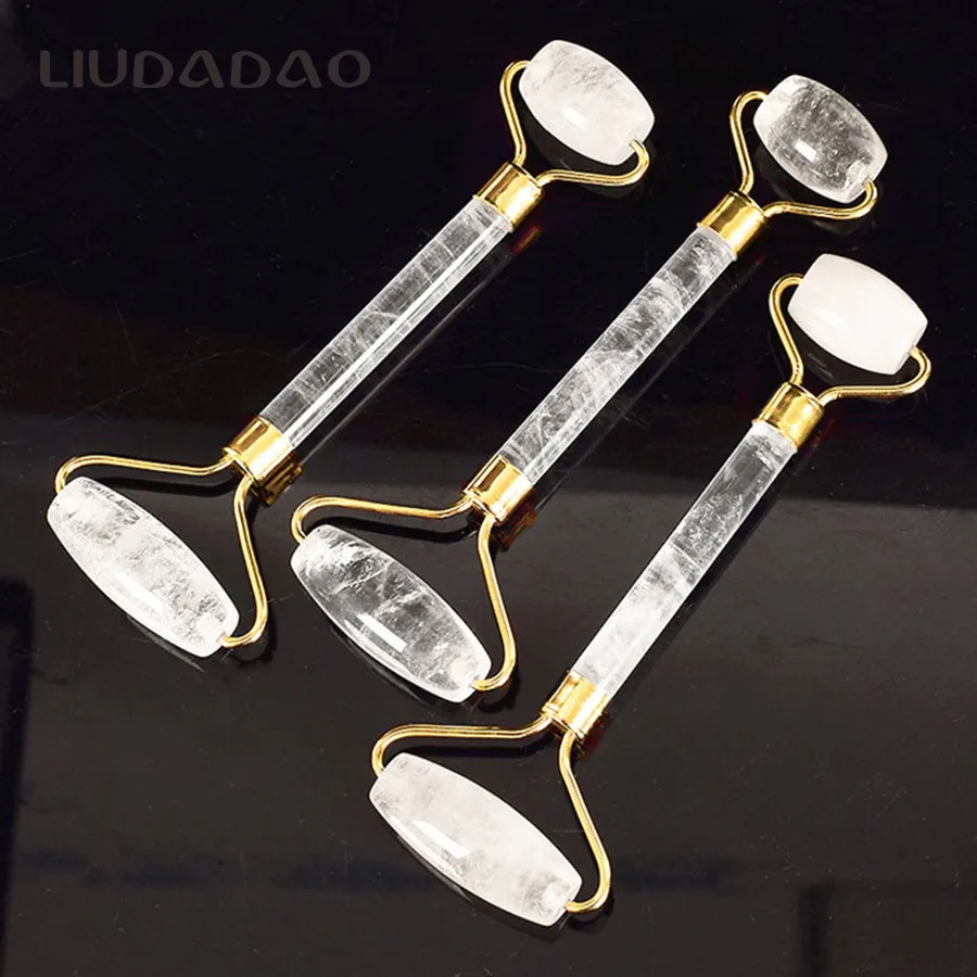 Clear Crystal Rollers Natural Face Neck Massager Rollers Beauty Skin Care Stone Facial Rollers Massage Health Tools For Women
Clear Crystal Rollers Natural Face Neck Massager Rollers Beauty Skin Care Stone Facial Rollers Massage Health Tools For Women