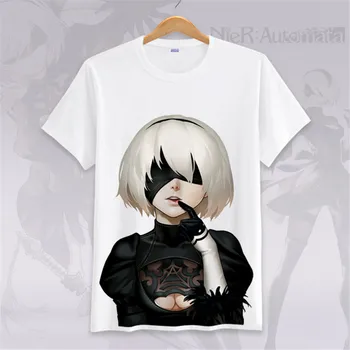 Cosplay costume New Game NieR Automata 2B T-shirt NieR:Automata T Shirt Men Women Tops Tees Anime costume
Cosplay costume New Game NieR Automata 2B T-shirt NieR:Automata T Shirt Men Women Tops Tees Anime costume