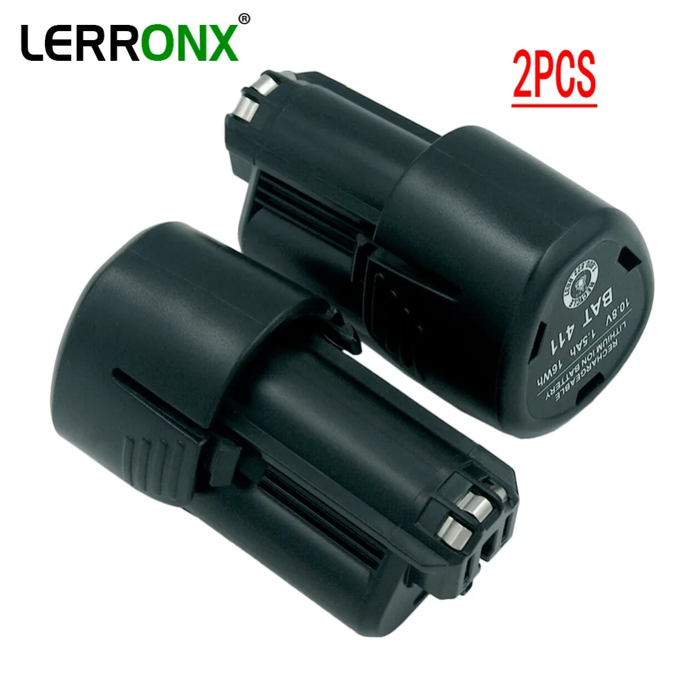 LERRONX 2 шт. 10 8 В 1500 мАч литий ионная аккумуляторная батарея для Bosch аккумуляторные