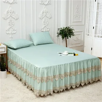 Korean style Tencel Silk Ultra Soft Twin Queen King size Bed sheet set Multi Solid Color Lace Ruffled 3Pcs Bedskirt Pillowcase
Korean style Tencel Silk Ultra Soft Twin Queen King size Bed sheet set Multi Solid Color Lace Ruffled 3Pcs Bedskirt Pillowcase