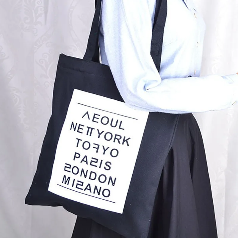Large Capacity Shopping Bags For Women Canvas Bag Eco Reusable Shopper Bags Leisure Time Student Shoulder Bags Sac A Main Bolsa
Large Capacity Shopping Bags For Women Canvas Bag Eco Reusable Shopper Bags Leisure Time Student Shoulder Bags Sac A Main Bolsa