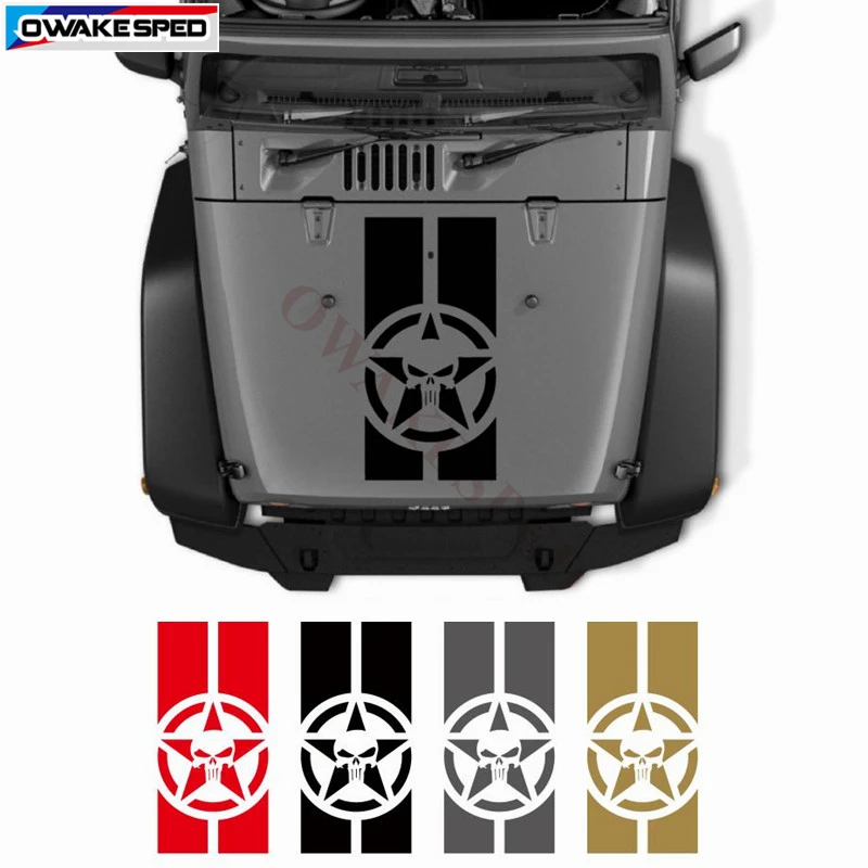 Skull Army Star Vinyl Decals For Jeep Blackout Graphics Car Hood Decor Stickers Front Head Engine Cover Customized Sticker
Skull Army Star Vinyl Decals For Jeep Blackout Graphics Car Hood Decor Stickers Front Head Engine Cover Customized Sticker