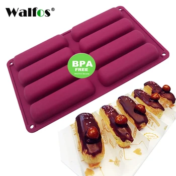 WALFOS cake tools Food Grade Silicone Classic Collection Shapes finger Orange Non Stick Eclair 8 Forms Silicone Baking Mold
WALFOS cake tools Food Grade Silicone Classic Collection Shapes finger Orange Non Stick Eclair 8 Forms Silicone Baking Mold