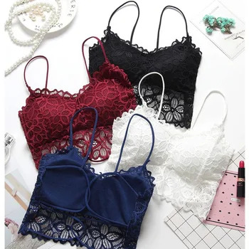 Women Tube Tops Sexy Chest Padded Tank Tops Underwear Lace bralette crop top Ladies
Women Tube Tops Sexy Chest Padded Tank Tops Underwear Lace bralette crop top Ladies