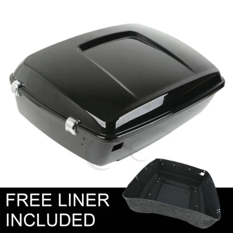 Motorcycle Vivid Black 13.7" King Pack Trunk For Harley Tour Pak Touring Road King Electra Street Glide 2014-2019 18 17 16 15
Motorcycle Vivid Black 13.7" King Pack Trunk For Harley Tour Pak Touring Road King Electra Street Glide 2014-2019 18 17 16 15