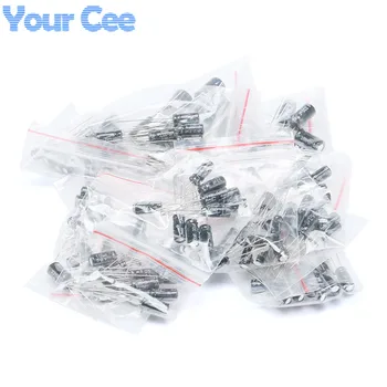 120pcs 12 Values 1UF-470UF Aluminum Electrolytic Capacitor Assortment Kit for 1UF 2.2UF 3.3UF 4.7UF 10UF 22UF 33UF 47UF 100UF
120pcs 12 Values 1UF-470UF Aluminum Electrolytic Capacitor Assortment Kit for 1UF 2.2UF 3.3UF 4.7UF 10UF 22UF 33UF 47UF 100UF
