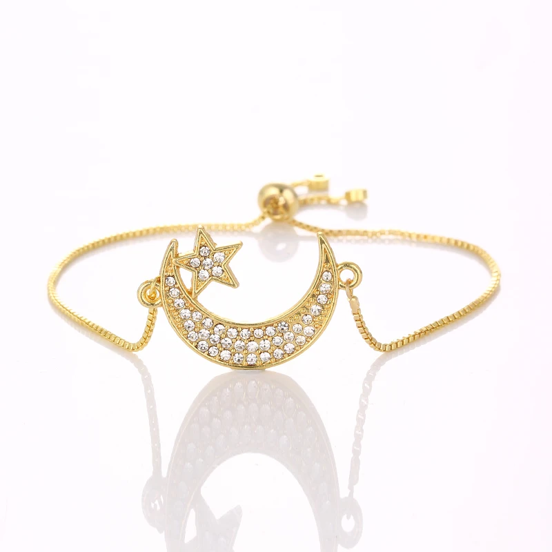 NEW Muslim Bracelets Ramadan Kareem Mubarak Crescent Adjustable Chains Allah Bracelets For Eid al-Fitr Islam Gift Jewelry
NEW Muslim Bracelets Ramadan Kareem Mubarak Crescent Adjustable Chains Allah Bracelets For Eid al-Fitr Islam Gift Jewelry