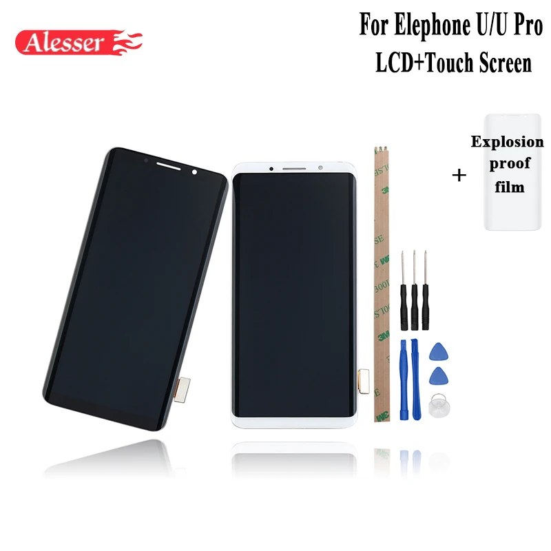 Alesser For Elephone U U Pro LCD Display and Touch Screen Assembly Repair Parts +Tools +Adhesive +Film For Elephone U U Pro
Alesser For Elephone U U Pro LCD Display and Touch Screen Assembly Repair Parts +Tools +Adhesive +Film For Elephone U U Pro