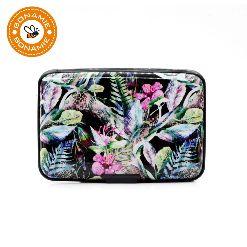 BONAMIE Aluminum Wallet RFID Blocking Slim Metal Business Credit Card Holder Cool Rainforest Prints Women Card Case New Arrival 
BONAMIE Aluminum Wallet RFID Blocking Slim Metal Business Credit Card Holder Cool Rainforest Prints Women Card Case New Arrival