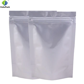9x13cm (3.5x5") three side seal stand up pouch zipper top silver aluminum foil pouches for long term food storage
9x13cm (3.5x5") three side seal stand up pouch zipper top silver aluminum foil pouches for long term food storage