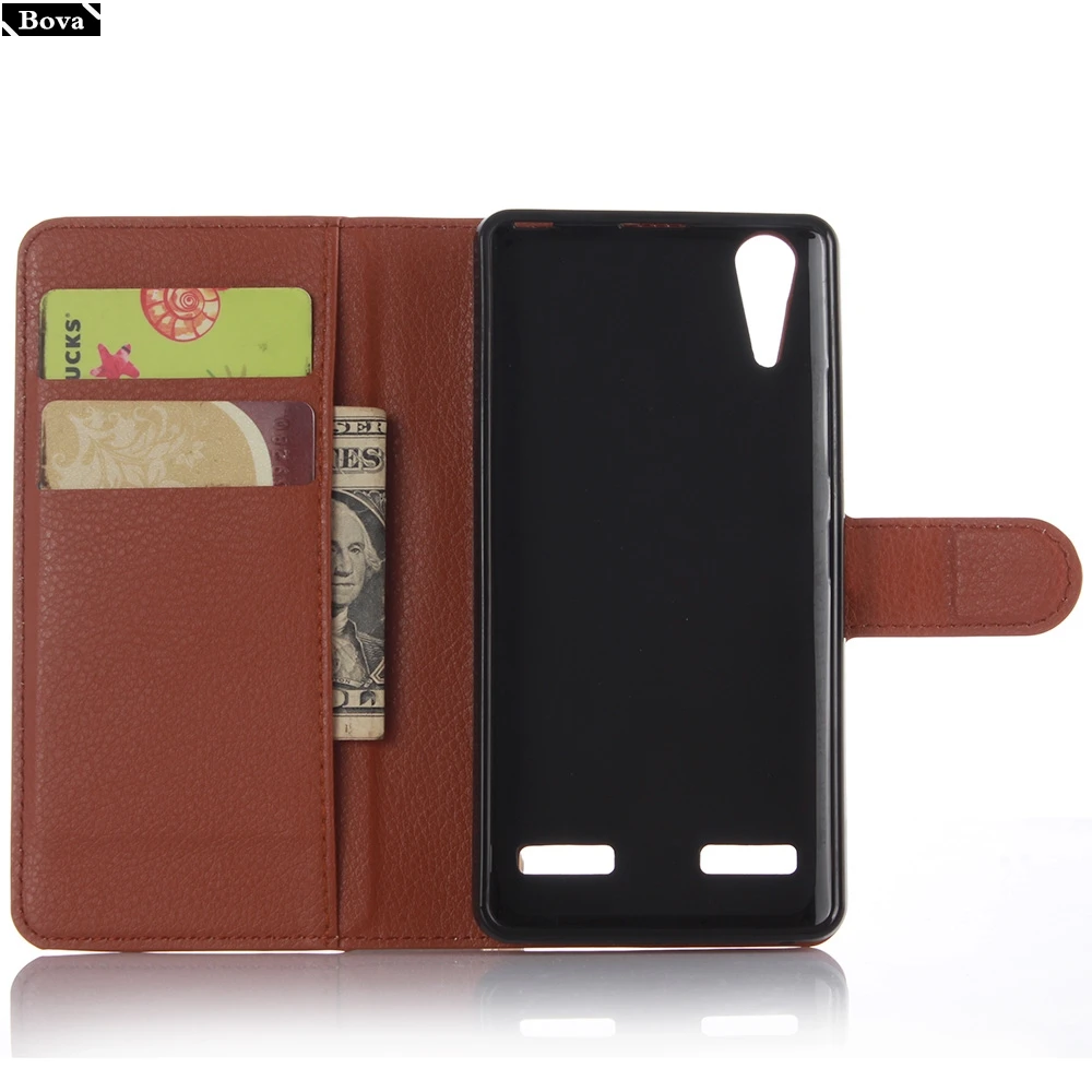 for Lenovo A6010 Case Pu Leather Wallet Cover Card Holder Phone Case for Lenovo A6010 Protective Case Holster Pouch