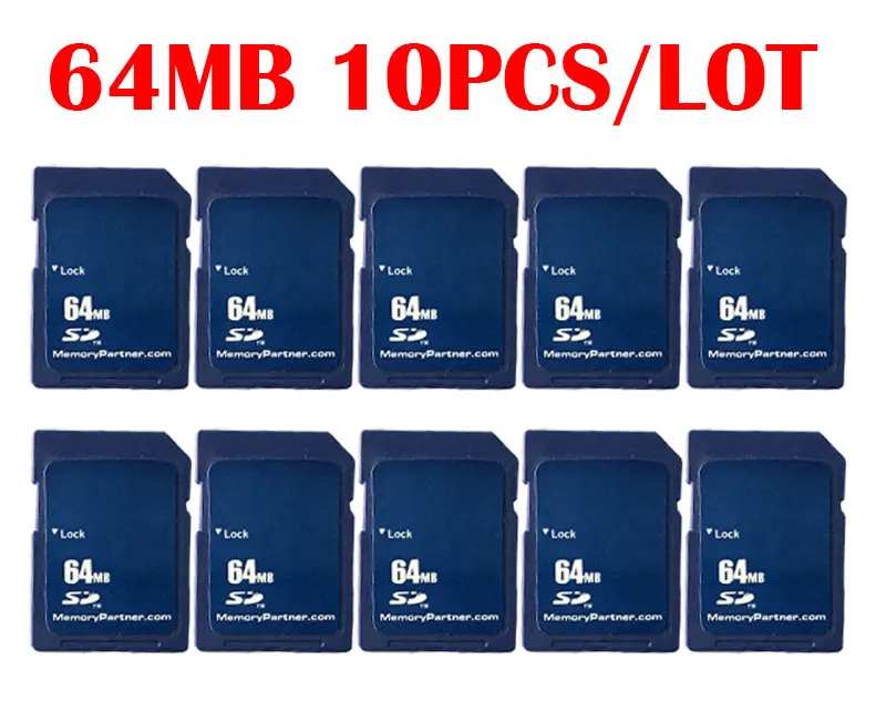10pcs/Lot SD Card 64MB Carte SD Memory Cards Cheap Compact Flash High Quality For Free Shipping Wholesale China Supplier
10pcs/Lot SD Card 64MB Carte SD Memory Cards Cheap Compact Flash High Quality For Free Shipping Wholesale China Supplier