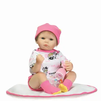 Reborn Baby Doll Realistic Soft Silicone Reborn Babies Girl silicone boneca 22Inch lifelike reborn baby doll 55cm Brinquedos
Reborn Baby Doll Realistic Soft Silicone Reborn Babies Girl silicone boneca 22Inch lifelike reborn baby doll 55cm Brinquedos