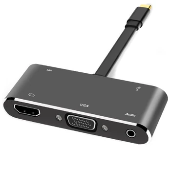 5 in 1 USB 3.1 USB-C Type C to HDMI 4K VGA 3.5mm Audio USB 3.0 Type C PD Charging Adapter Hub for Macbook Nintend Switch
5 in 1 USB 3.1 USB-C Type C to HDMI 4K VGA 3.5mm Audio USB 3.0 Type C PD Charging Adapter Hub for Macbook Nintend Switch