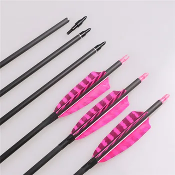 6pcs carbon fiber shaft arrow ID 6.2mm length 31 inch with printed Real Feather for Practicing
6pcs carbon fiber shaft arrow ID 6.2mm length 31 inch with printed Real Feather for Practicing