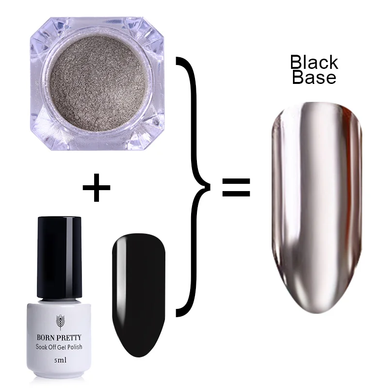 BORN PRETTY 2Pcs/set 5ml Black White Color Soak Off UV Gel Polish & 0.5g Mirror Powder Nail Art Chrome Pigment Glitter Dust
BORN PRETTY 2Pcs/set 5ml Black White Color Soak Off UV Gel Polish & 0.5g Mirror Powder Nail Art Chrome Pigment Glitter Dust