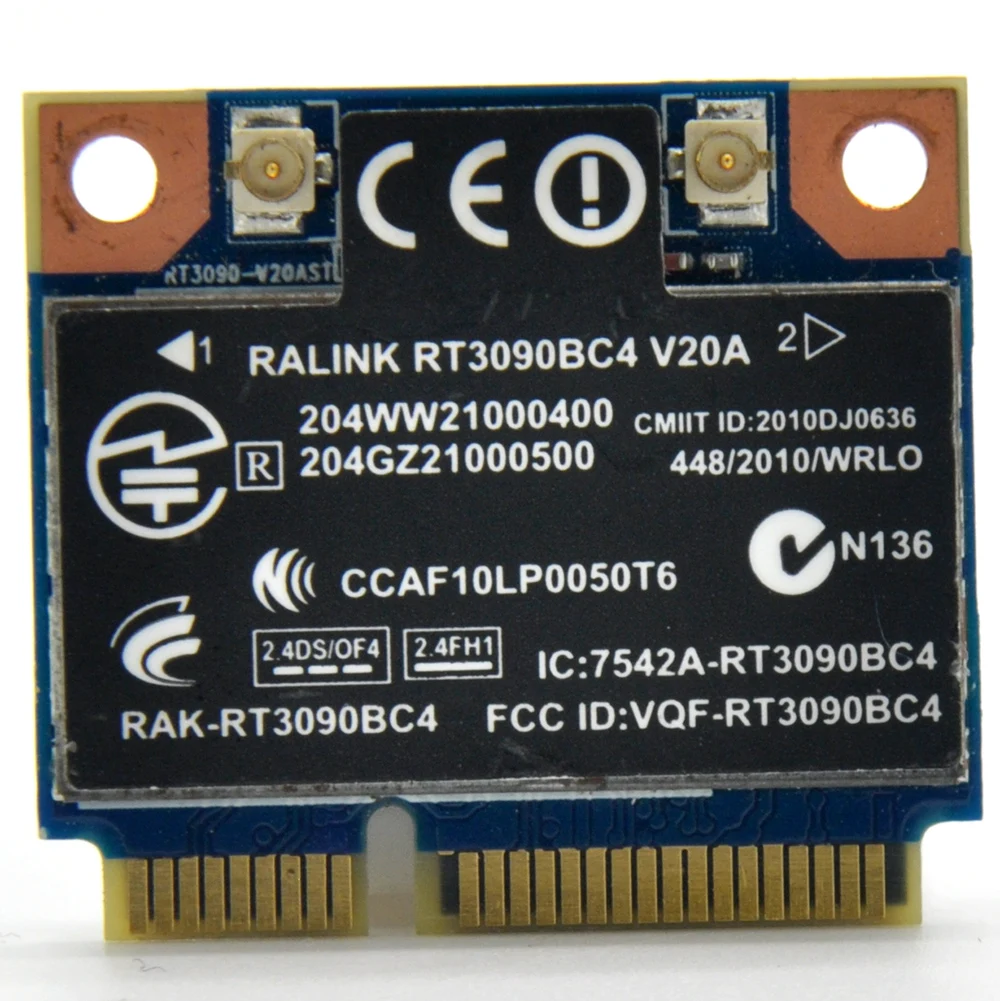 Wi Fi адаптер Ralink RT3090 RT3090BC4 300 Мбит/с PCI E|ralink rt3090|mini pci-e wirelesspci-e wireless |