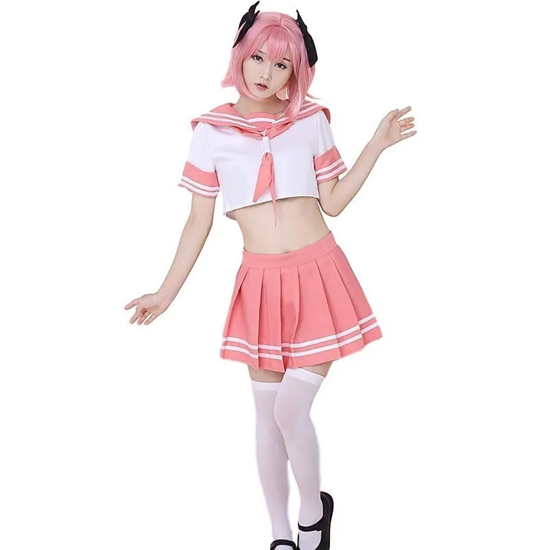 Anime Fate Astolfo Cosplay Costume JK School Uniform Sailor Dress Outfi Women Fancy Outfit Anime Halloween Costume
Anime Fate Astolfo Cosplay Costume JK School Uniform Sailor Dress Outfi Women Fancy Outfit Anime Halloween Costume