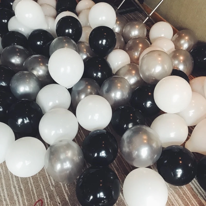 30pcs/lot 2.2g/2.8g Pearl Black White Silver Latex Balloons Birthday Wedding Party Decorations Air Helium balloons Kids Gift
30pcs/lot 2.2g/2.8g Pearl Black White Silver Latex Balloons Birthday Wedding Party Decorations Air Helium balloons Kids Gift