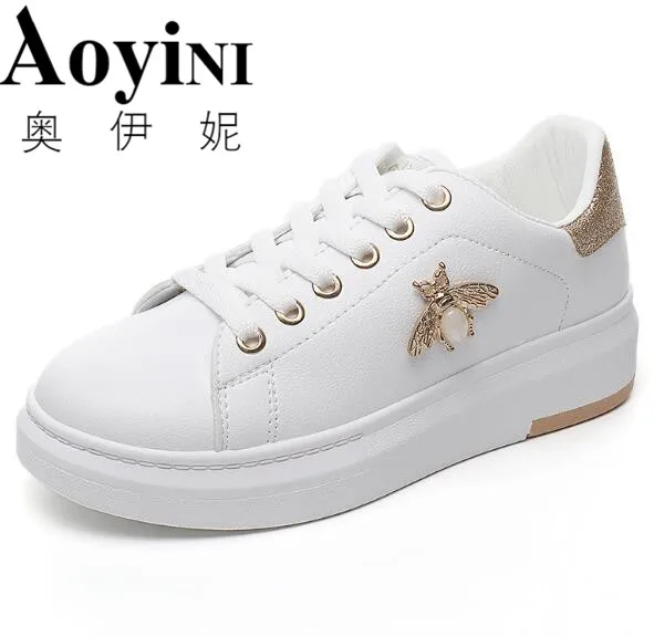 Women Casual Shoes 2019 New Women Sneakers Fashion Breathable PU Leather Platform White Women Shoes Soft Footwears Rhinestone
Women Casual Shoes 2019 New Women Sneakers Fashion Breathable PU Leather Platform White Women Shoes Soft Footwears Rhinestone